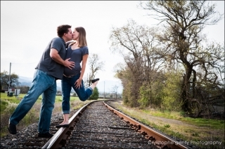 Engagement photography at Brix Restaurant in Napa