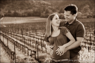 Engagement photography at Brix Restaurant in Napa