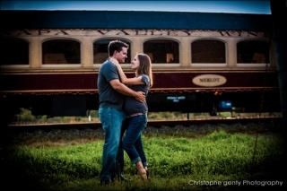 Engagement photography at Brix Restaurant in Napa