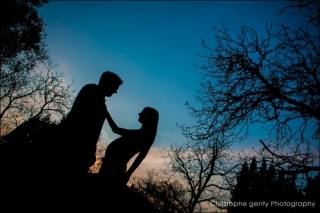 Engagement photography at Brix Restaurant in Napa