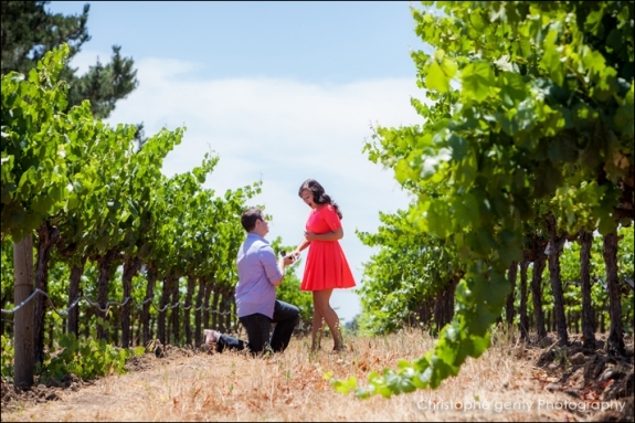 Napa Valley Candid Proposal Photography - O'Brien Winery - Aaron & Megan