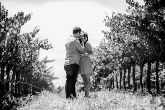 Napa Valley Candid Proposal Photography - O'Brien Winery - Aaron & Megan