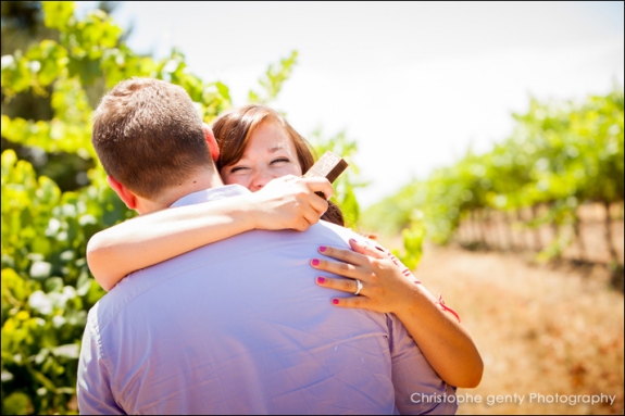 Napa Valley Candid Proposal Photography - O'Brien Winery - Aaron & Megan