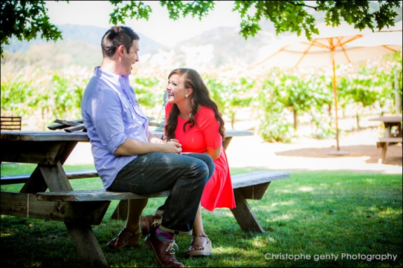 Napa Valley Candid Proposal Photography - O'Brien Winery - Aaron & Megan