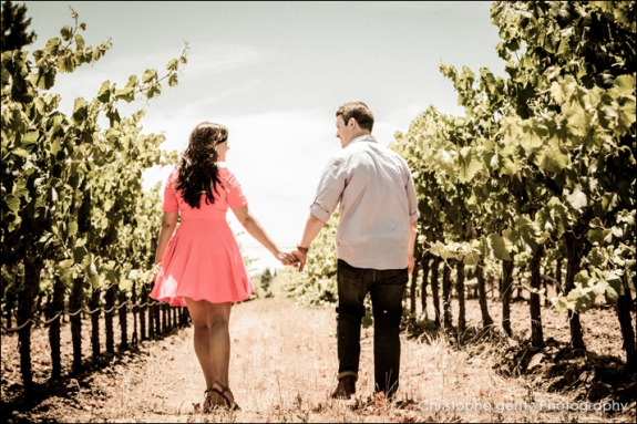 Napa Valley Candid Proposal Photography - O'Brien Winery - Aaron & Megan