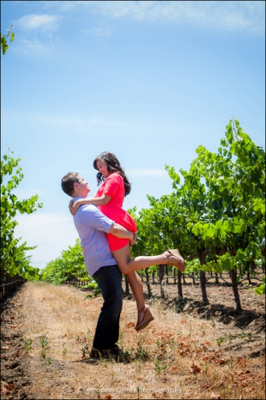 Napa Valley Candid Proposal Photography - O'Brien Winery - Aaron & Megan