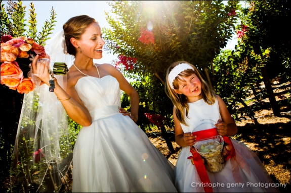 Wedding photography at Brix in Napa CA - Emily & Cory + Baby Madison