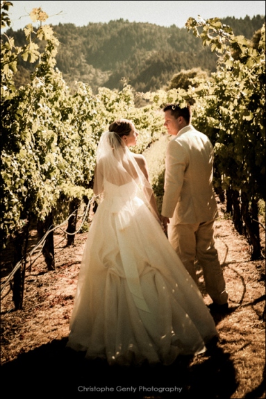 Wedding photography at Brix in Napa CA - Emily & Cory + Baby Madison