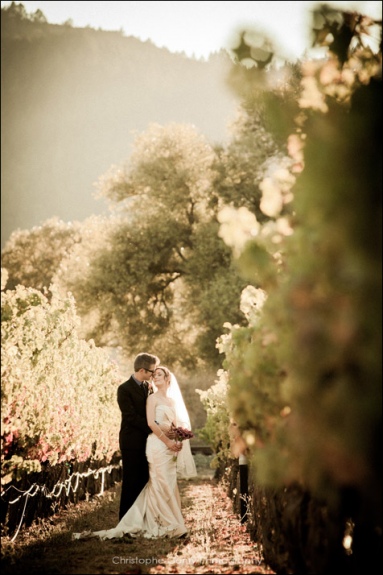 Napa Wedding Photography at Brix Restaurant in Napa - Karine & Ted