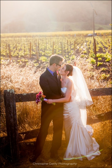 Napa Wedding Photography at Brix Restaurant in Napa - Karine & Ted