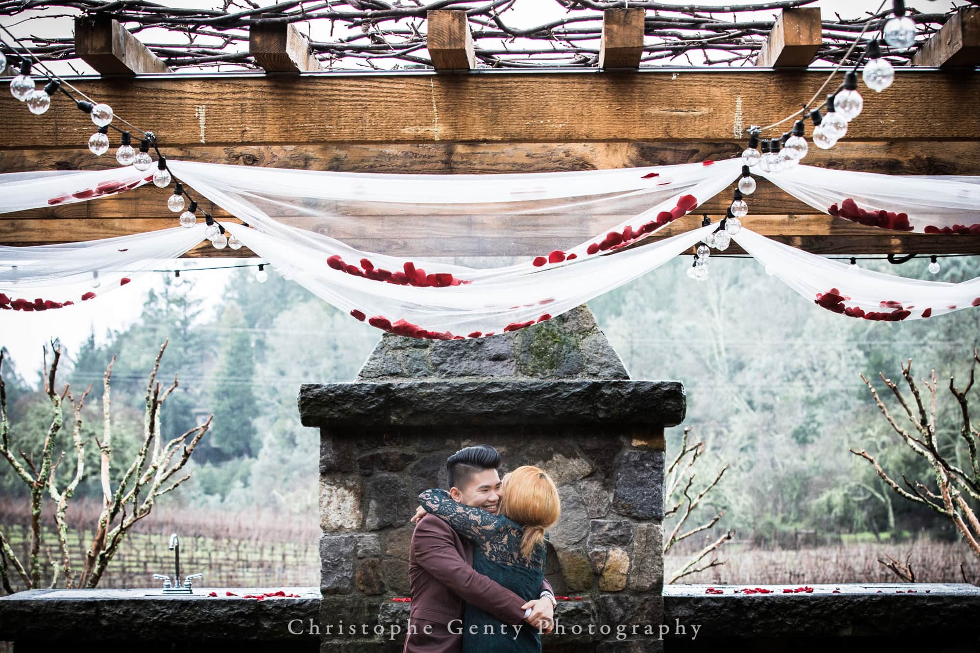Marriage Proposal Photography in The Napa Valley - Bremer Winery
