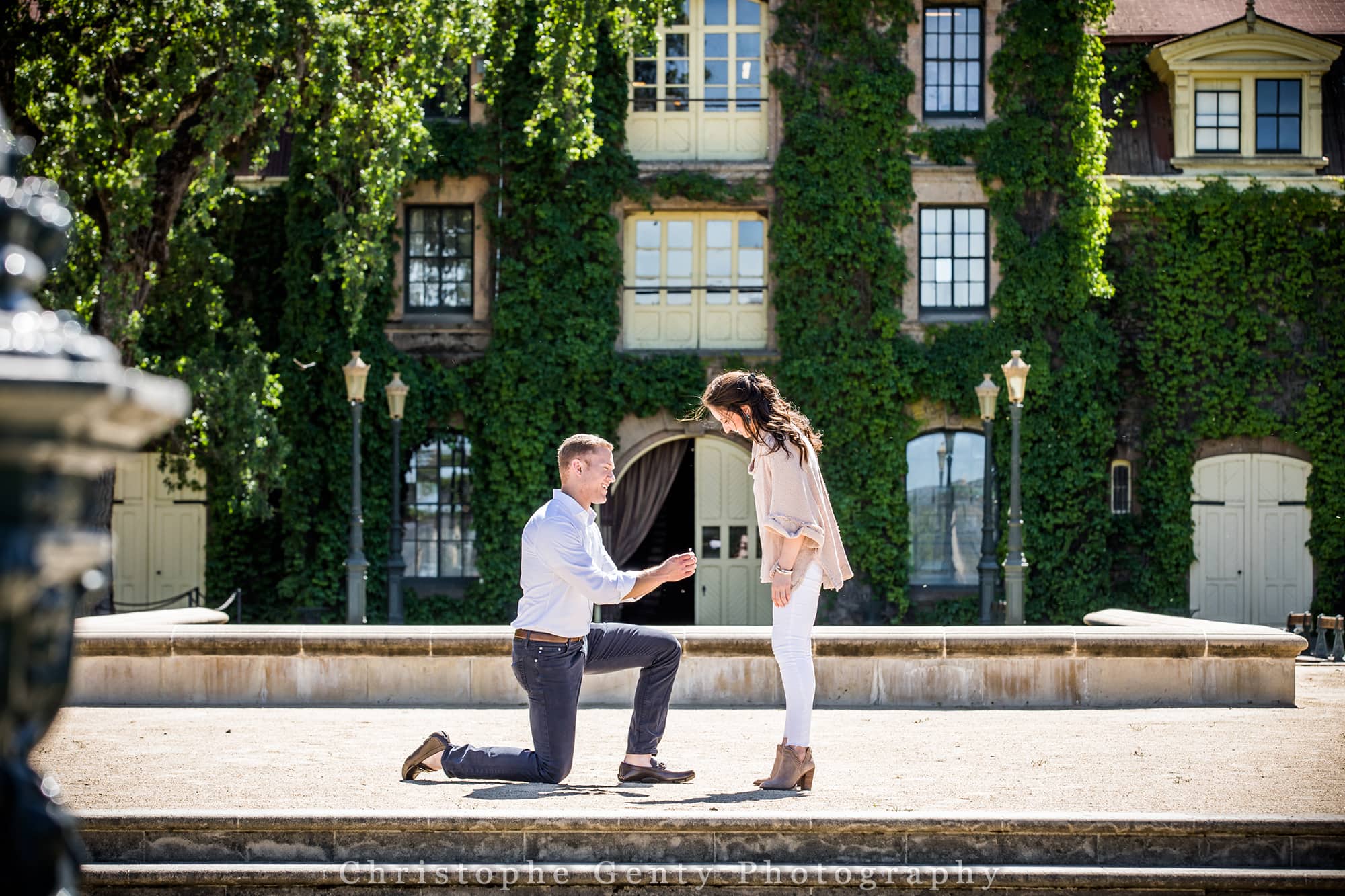 Proposal Photography at Inglenook Winery in Rutherford CA